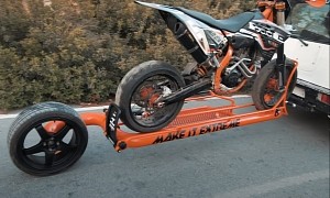 Learn To Build Your Own Insane and One-of-a-Kind Motorcycle Trailer From Scraps