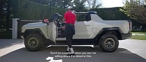 LeBron James Is Taller Than a 2022 GMC Hummer EV Pickup Truck