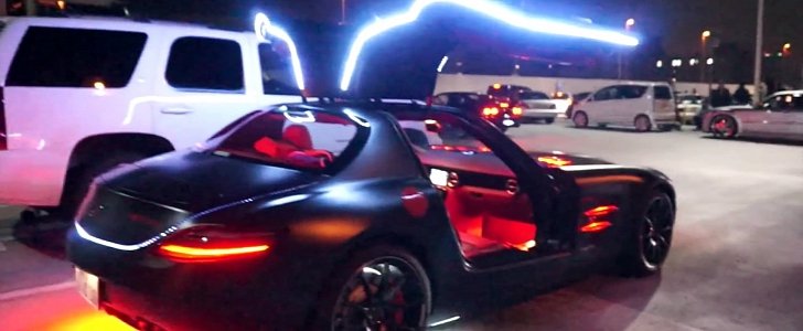LED Custom Mercedes SLS Could Only Come from Japan