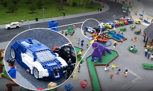LEGO Bugatti Veyron Parked in Legoland