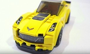 LEGO Chevrolet Corvette Z06 Speed Build Is a Cool Coffee Break Short Movie