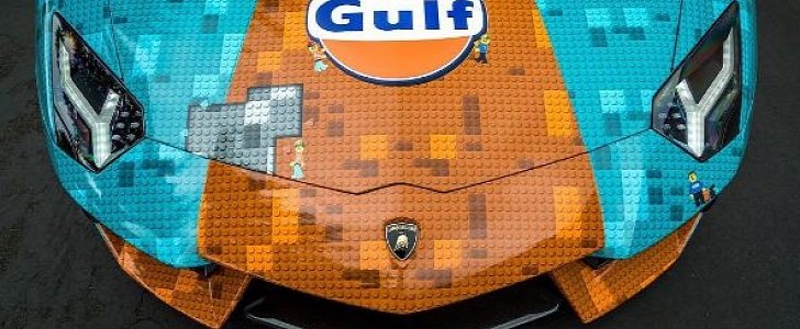 Brokke sig patologisk dilemma LEGO-Gulf Livery Lamborghini Aventador Looks Like It Just Left Legoland -  autoevolution