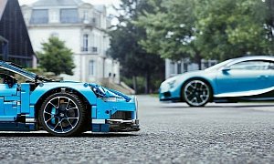LEGO Makes a Stunning Bugatti Chiron Shine Next to the Real Car