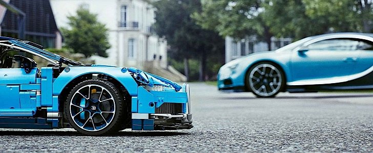 LEGO Technic Bugatti Chiron meets real life car