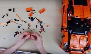 LEGO Porsche 911 GT3 RS PDK "Sold Out" After One Day, Here's a Speed Build