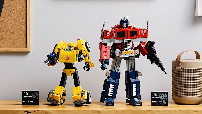 LEGO Optimus Prime and Bumblebee