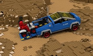 LEGO Trolls the Tesla Cybertruck, Here’s Two Made From LEGO Bricks