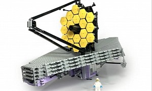 LEGO Version of the James Webb Telescope Is Spot On, It Even Folds for Launch