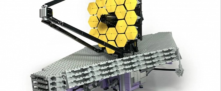 LEGO model of the James Webb Space Telescope