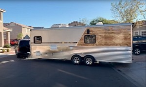 LeShaun Gives Us a Tour of Her Jewel Zen Glam Tiny Home, a Converted Roadmaster Toy Hauler