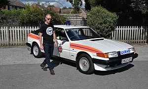 YouTuber Takes a Ride in Very Rare 1986 Rover SD1 Police Car