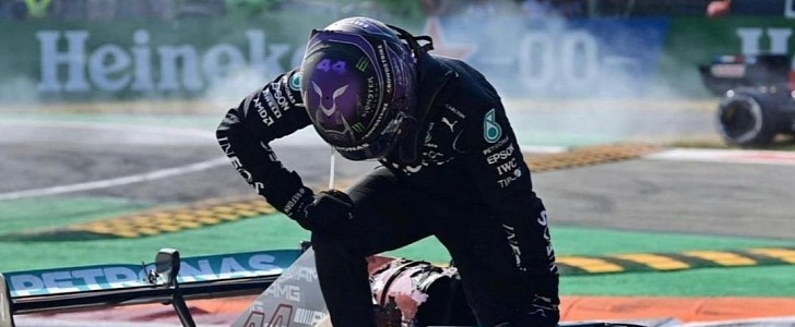 Lewis Hamilton after Monza crash with Max Verstappen