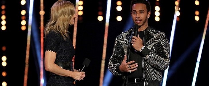Lewis Hamilton at BBC's SPOTYs 2018, talking about his escape from "the slums"