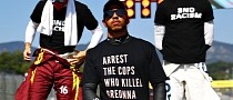 Lewis Hamilton Is Under Investigation for Wearing a T-Shirt at F1 Race