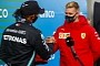 Lewis Hamilton Presented With Michael Schumacher’s Helmet on 91st Win