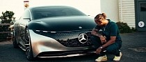 Lewis Hamilton Shows Off His New Electric Mercedes EQS, Is Branded a Hypocrite
