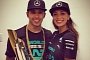 Lewis Hamilton Steals Nicole Scherzinger’s Kiss as He Becomes Double F1 Champ