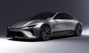 Lexus Drops More Photos of Its EV Concept Sedan on Facebook