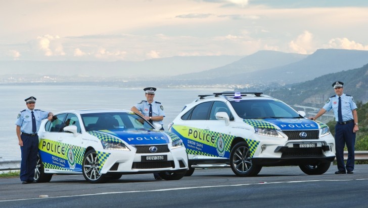 NSW Police with new Lexus Hybrids