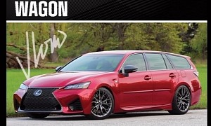 Lexus GS Digitally Returns as a Sporty Yet Practical Station Wagon, Gives off F (V8) Vibes