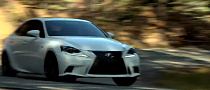 Lexus IS 350 F Sport Being Hard Pushed on Mountain Road
