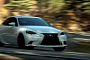 Lexus IS 350 F Sport Being Hard Pushed on Mountain Road