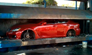Lexus IS-F Crushed for Illegal Racing?!