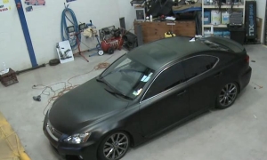 Lexus IS F Matte Black Wrapping