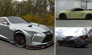 Lexus LC 500 Abandons Luxury Coupe Stance, Dreams of Slammed Widebody Muscle
