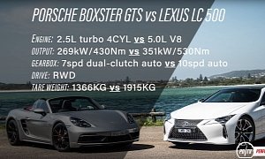 Lexus LC 500 vs. Porsche Boxster GTS: 0-100 KM/H and Exhaust Sound