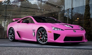 Lexus LFA Dressed in Pink Fights Breast Cancer