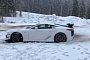 Lexus LFA Nurburgring Doing Donuts In the Snow Sounds Like a Wild Animal
