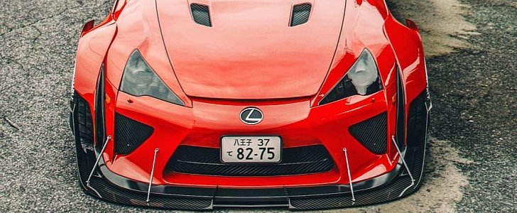 Lexus Lfa Widebody Looks Like A Red Devil Autoevolution