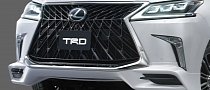 Lexus LX 570 Goes Crazy With TRD Grille and Body Kit in Japan