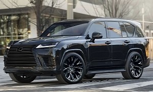 Lexus LX 600 Hunkers Down Murdered-Out and With CGI “Shadow Line” Finesse