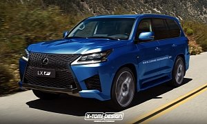 Lexus LX Receives the F-Sport Makeover, but Only in the Digital World