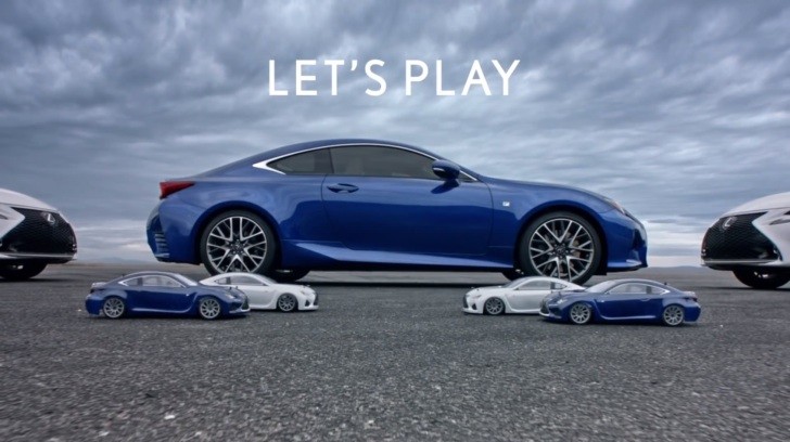 Lexus RC 350 Let's Play commercial