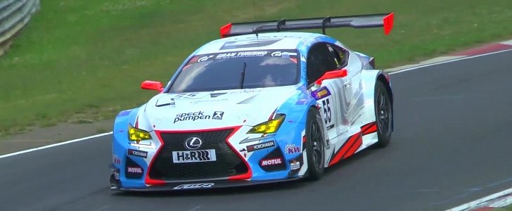 Lexus RC F GT3 Makes Nurburgring Debut in VLN Race, Sounds Amazing 
