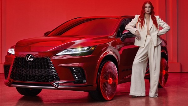 Unique Ruby Red Rims for Lexus RX