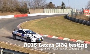 Lexus Testing 2-Liter Turbo RC and LFA Code-X at Nurburgring