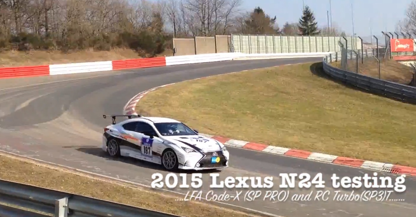 Lexus Testing 2 Liter Turbo Rc And Lfa Code X At Nurburgring Autoevolution