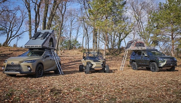 The "RX OUTDOOR CONCEPT", "ROV CONCEPT 2" and "GX OUTDOOR CONCEPT", concept models based on the "Overtrail Project", which offers a variety of outdoor lifestyle experiences coexisting with nature