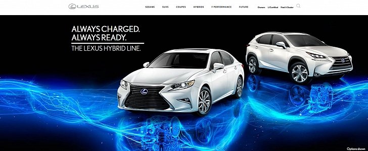 Lexus website banner