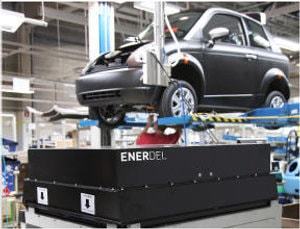 EnerDel powered Think on the assembly line