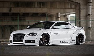 Liberty Walk Audi A5 Project Is Blessed by the Widebody Tuning Gods