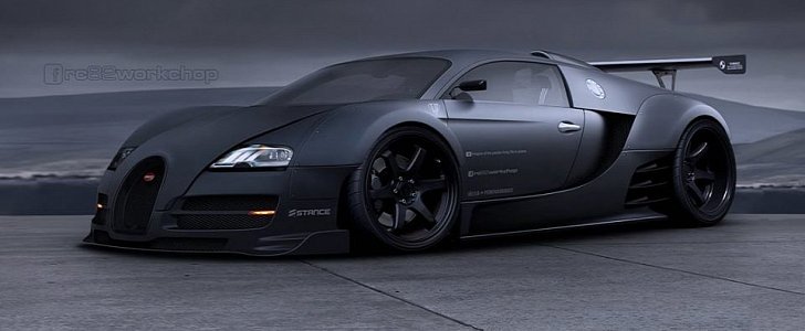 Liberty Walk Bugatti Veyron rendering