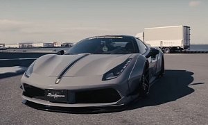 Liberty Walk Ferrari 488 with Decatted Fi Exhaust Acts Like a Freaking Racecar