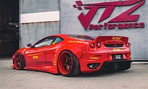 Liberty Walk Ferrari F430 Screams for Attention, Kit Costs $20,000