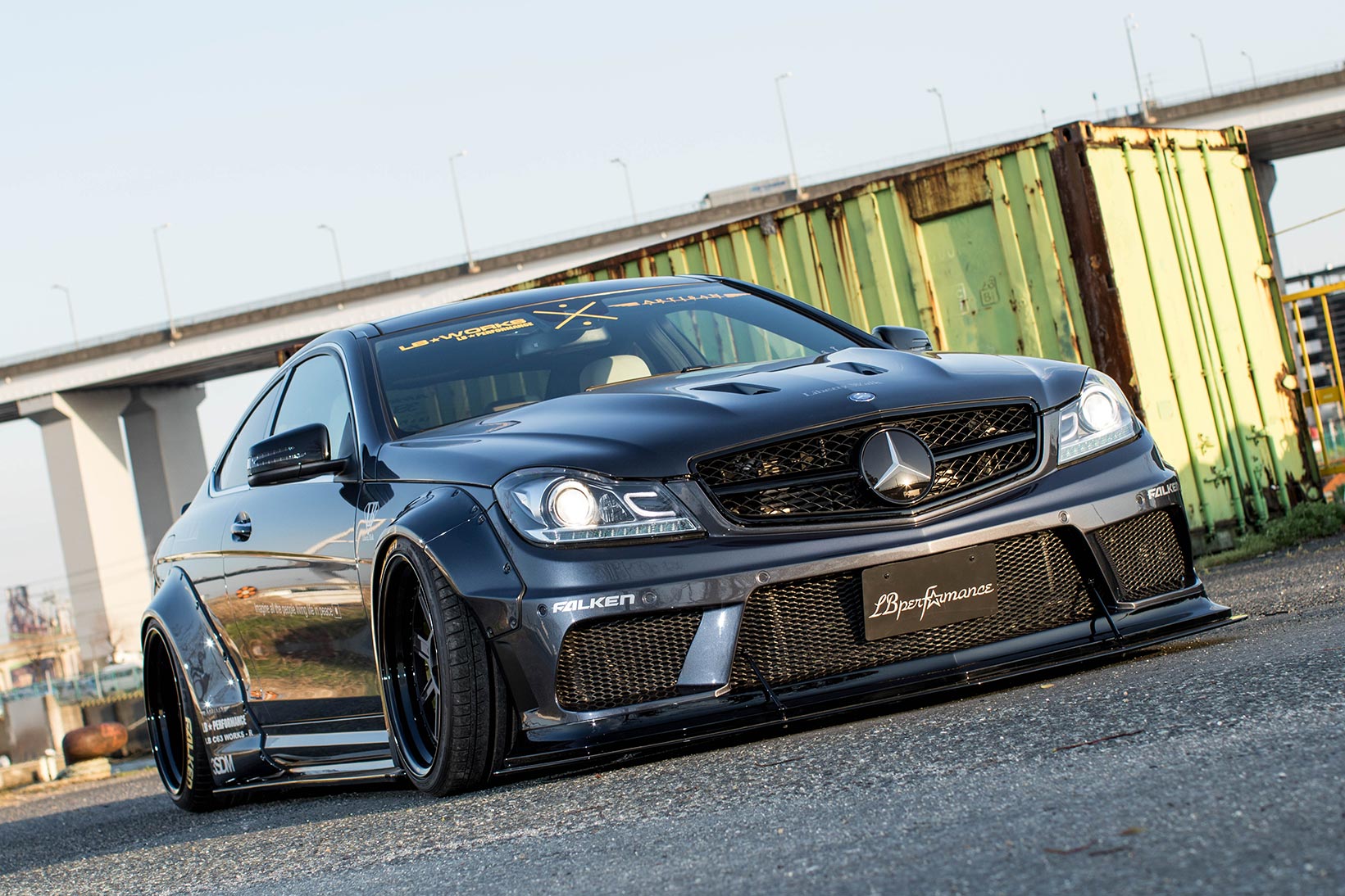 Liberty Walk Mercedes Benz C63 Amg Coupe Is The Angry Warrior Autoevolution