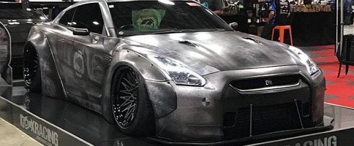 Liberty Walk Nissan GT-R with Weathered Wrap